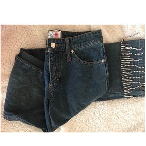 St.John Jeans with Jeweled strings